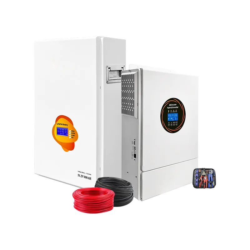 Solar 10kw 48v Şebekeden Bağımsız Ess Hepsi Bir Arada Hibrit 310Ah 15kwh Yedek Pil
